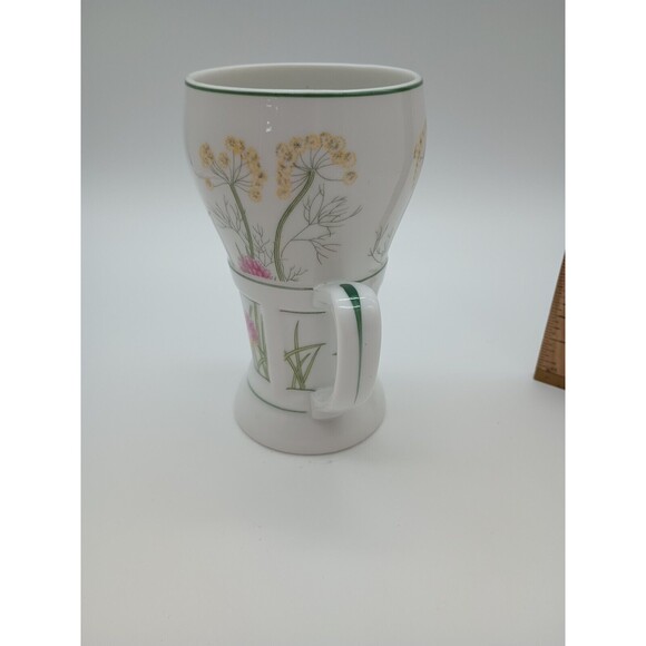 Shafford Herbs Spices Mug Irish Coffee Latte Clover Floral Tall Replacement - Picture 5 of 8